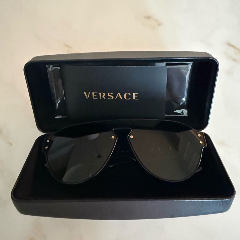 Versace Dark-Tinted Sunglasses With Case
